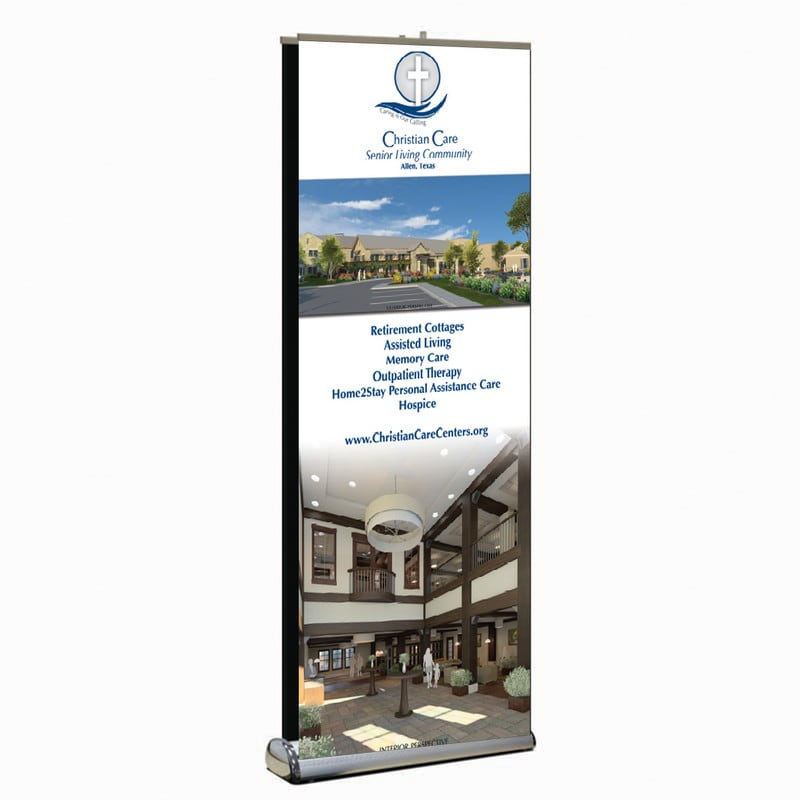 Retractable Banner, Double-Sided (33” x 80”)