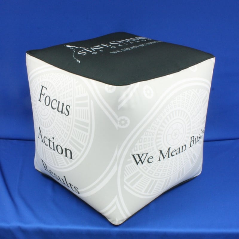 Custom Bean Bag Ottoman Cube