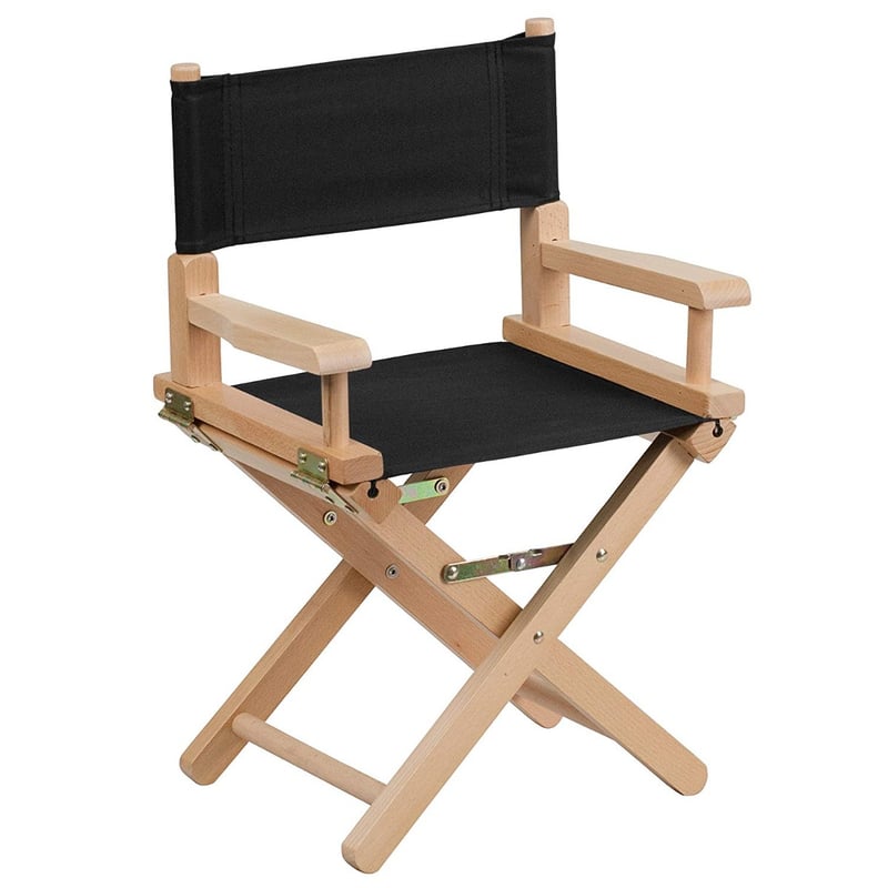 Contemporary Wood Folding Kids Directors Chair