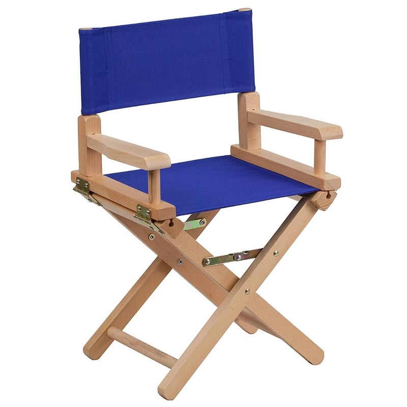 Contemporary Wood Folding Kids Directors Chair