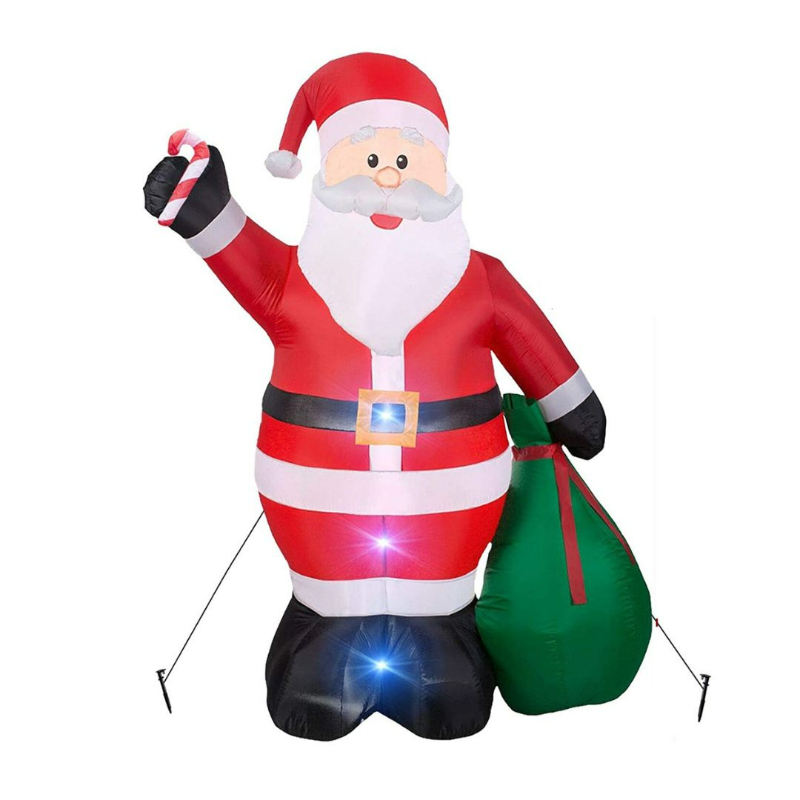 12 foot Inflatable Santa Claus with Gift bag Christmas Decoration