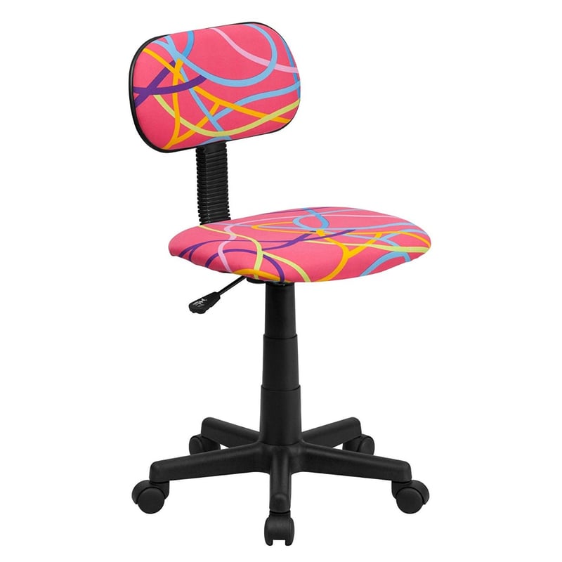 Contemporary Mid-Back Swivel Printed Office Chair 