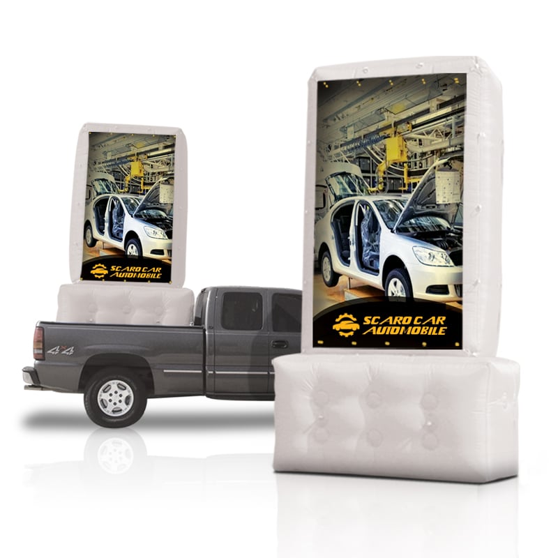 Truck Bed Inflatable Billboards
