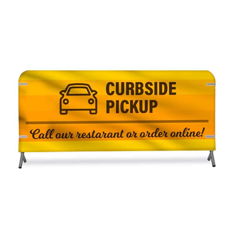Curbside Pickup Restaurant Barricade Cover