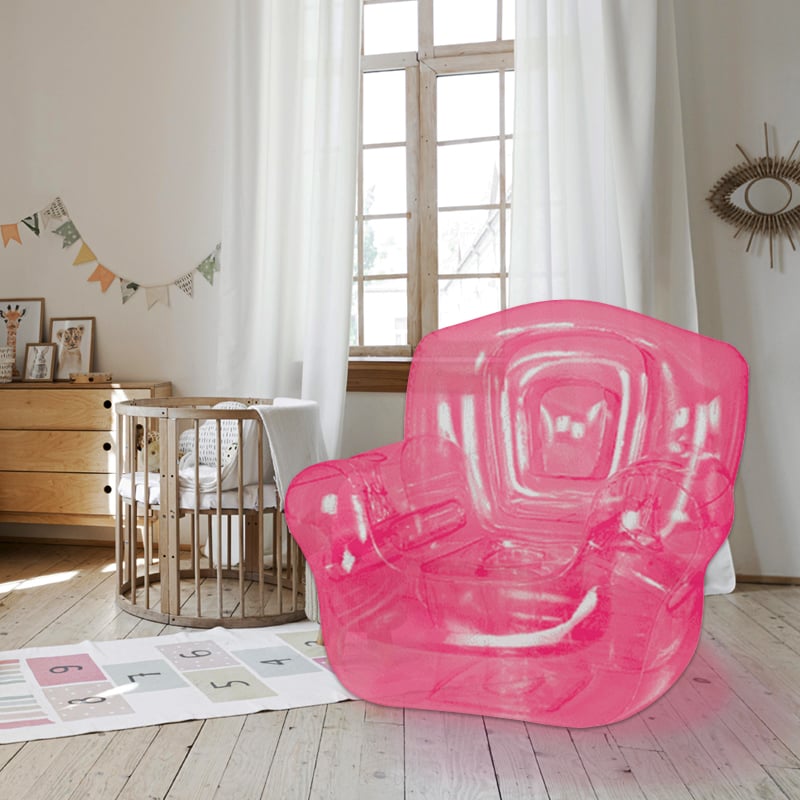 Inflatable Blown Up Chair Pink Color
