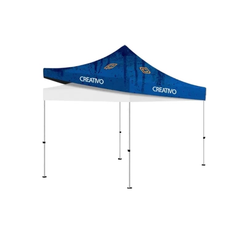 Double Layer Pop Up Canopy Tent Full Digital Print 10' x 10'