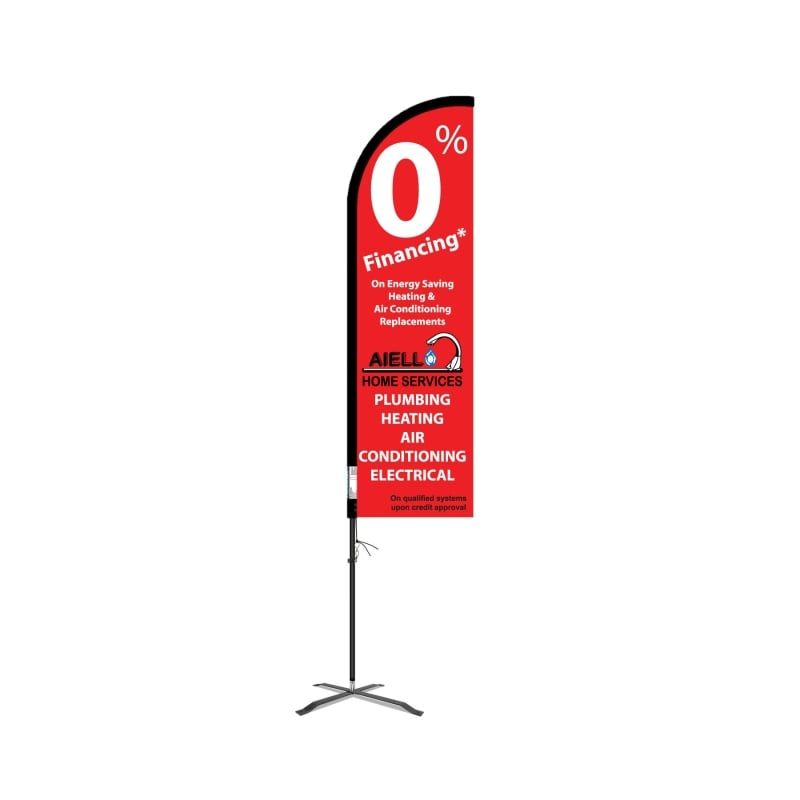 Outdoor Advertising Flex Banner Feather Flag