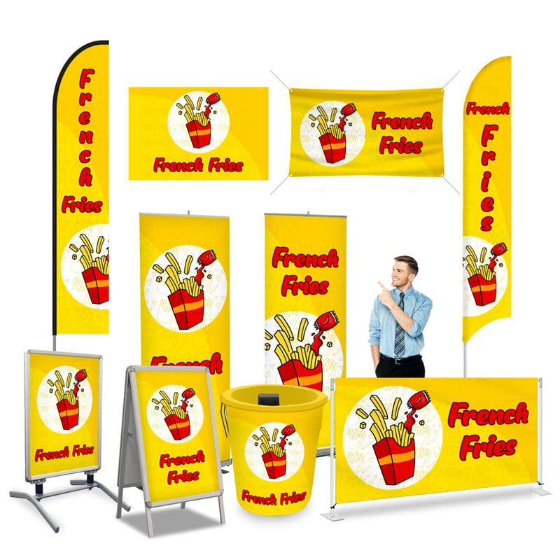 French Fries - Pre Printed Product Line Up - Yellow
