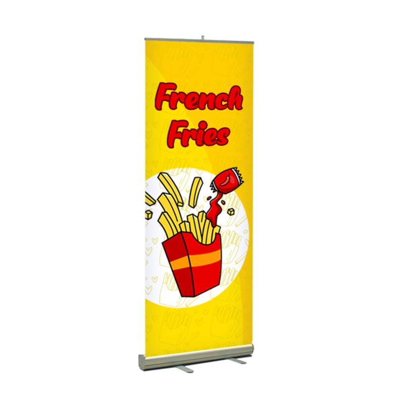 French Fries Print Retractable Banner Stand