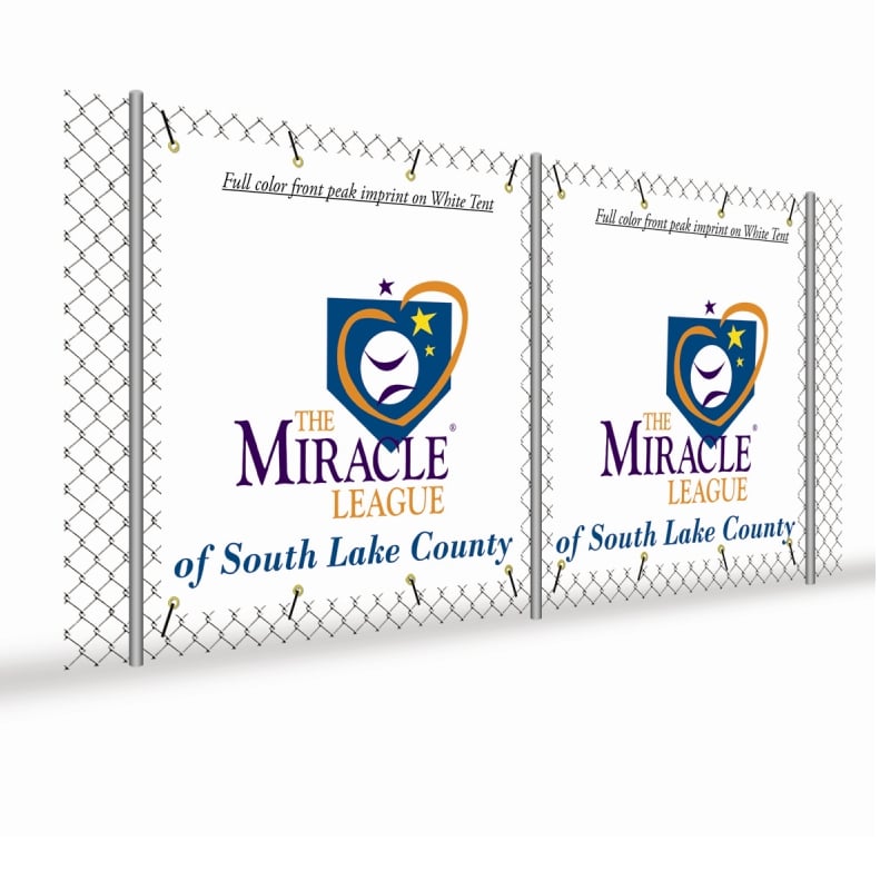 fence advertising display signs 