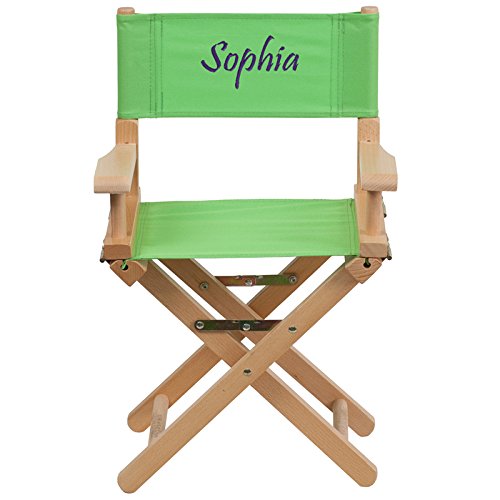 Contemporary Wood Folding Kids Directors Chair with Custom Print