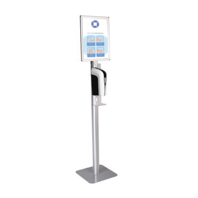 Hand Sanitizer Dispenser with Premium Poster Stand