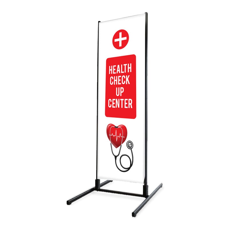 Health Check Up Center Outdoor Banner Stand