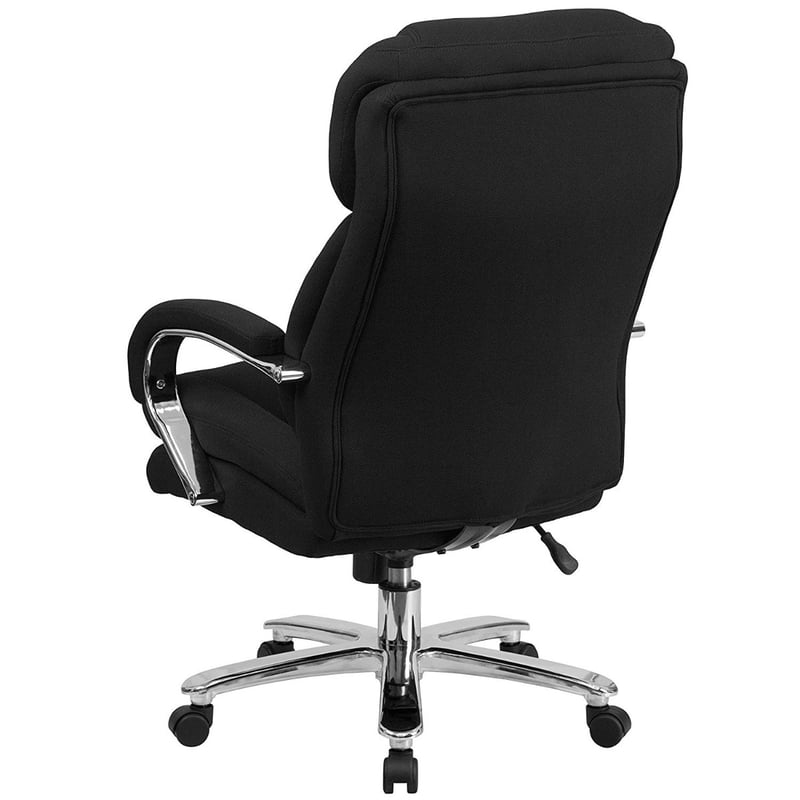 High Back and Headrest Fabric Executive Swivel Office Chair Loop Arms