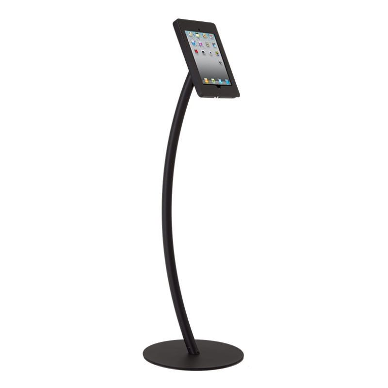 Curved Floor Standing Tablet Display Stand