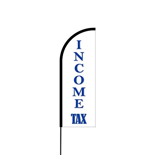 Income Tax Service Flags for Business