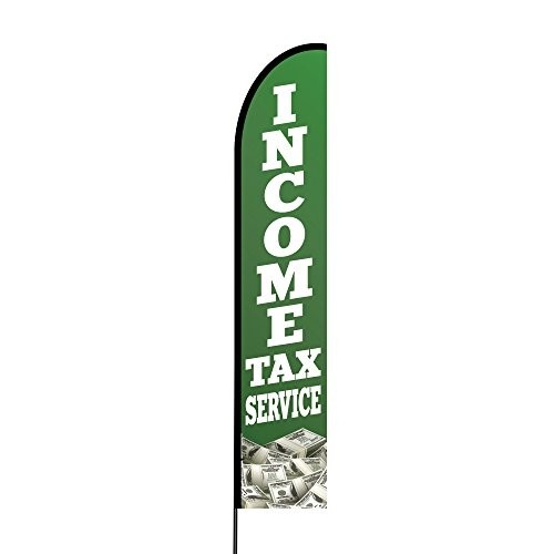 Income Tax Service Flags for Business