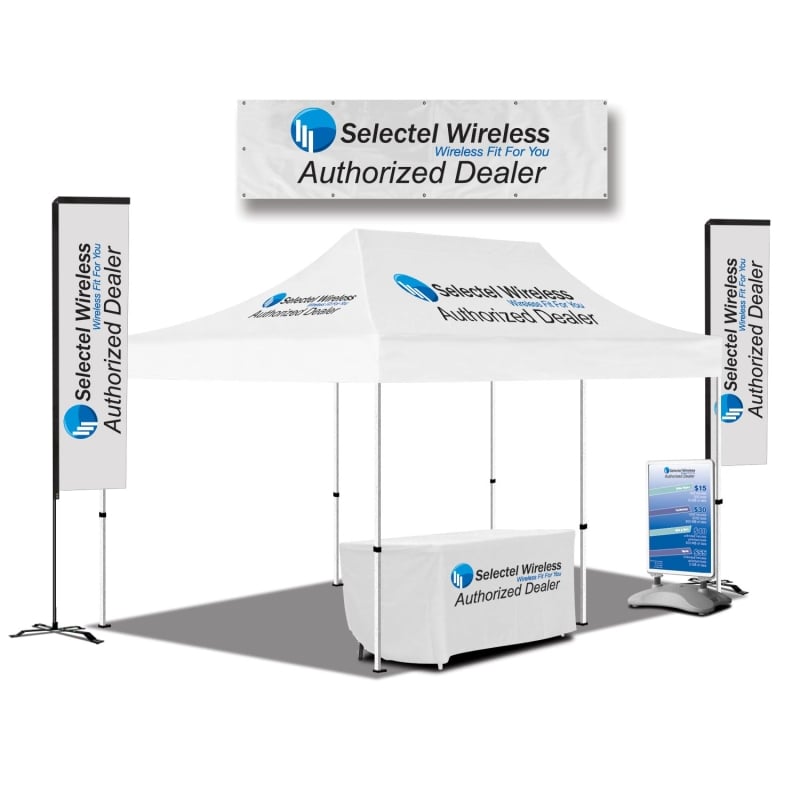 Outdoor tradeshow Display Booth and Banners