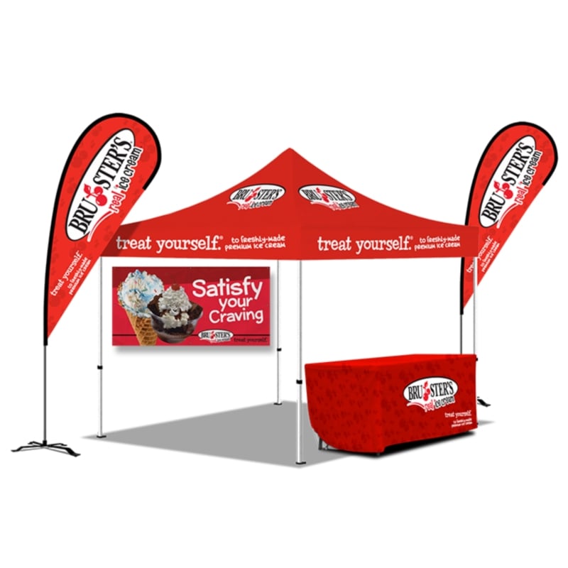 Tradeshow Display Booth and Flags