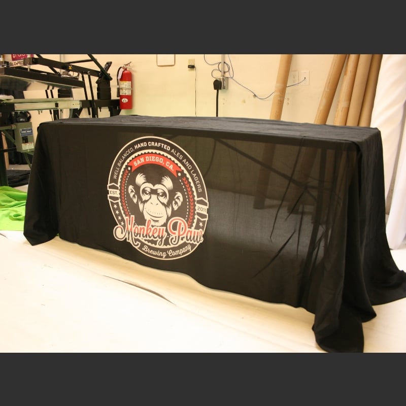 Custom table Top cover for Monkey Paws from Above All Advertising