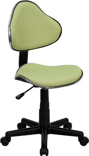 Modern Low-Back Armless Upholstered Fabric Ergonomic Task Chair