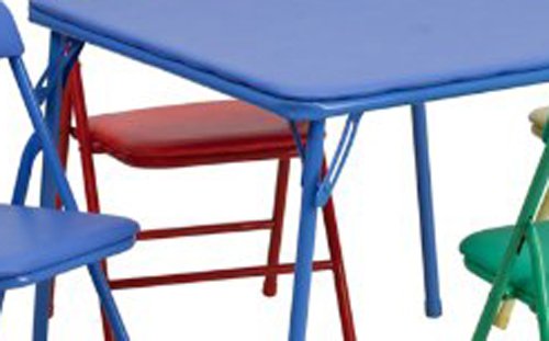 Multi Purpose Kids Folding Table with 4 Colorfull Stack Chair