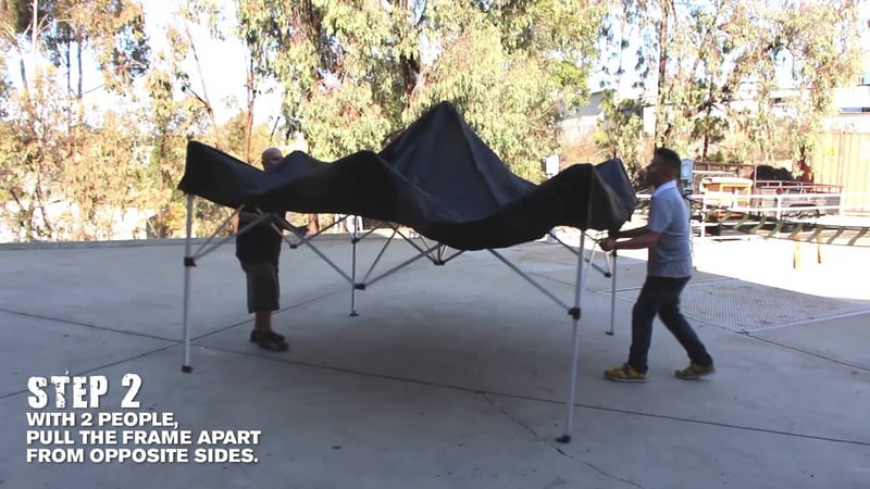 10x20 Canopy Tent with Custom Print
