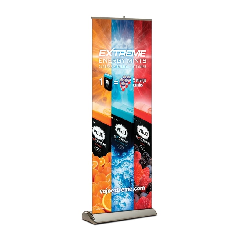 Retractable Banner custom printed for Vojo Extreme from Above All Advertising