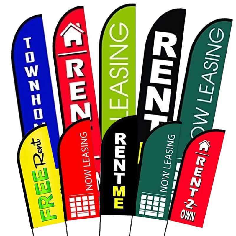 Rent & Lease Realestate Banner Flags