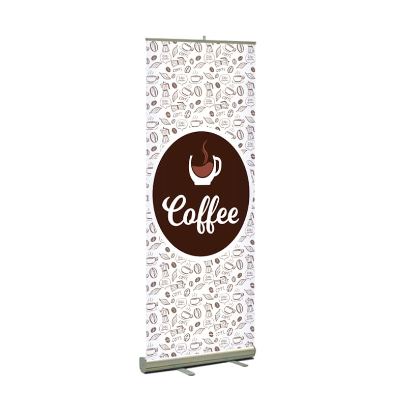 Coffee Printed Retractable Banner