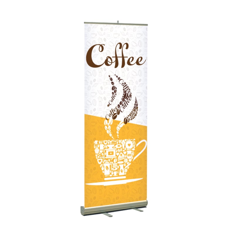 Coffee Print Retractable Banner