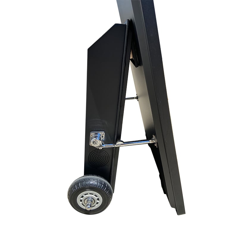 Rol-EE ™ - Digital Signage Rolling A-Frame, Indoor/Semi-Outdoor Battery-Powered