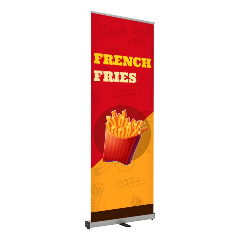 French Fries Print Retractable Banner 24 x 80