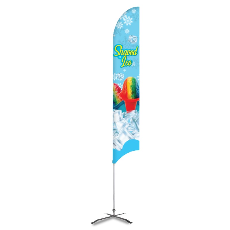 Shaved Ice Feather Flags Banner