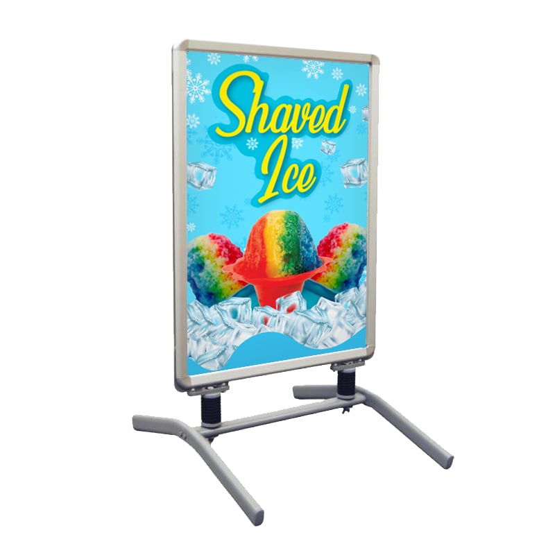 Shaved Ice Snap Open Sidewalk Sign