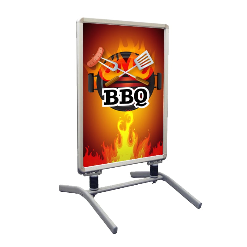 Brown BBQ Print Banner Display