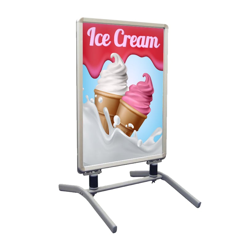 Ice Cream Print Sidewalk Sign