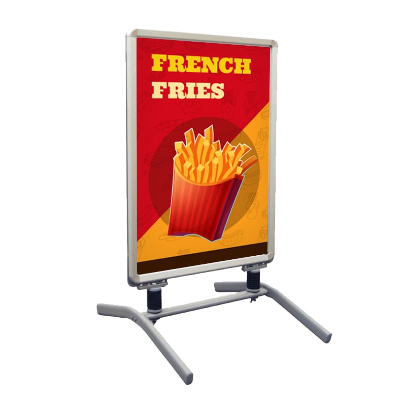 French Fries Print Snap Frame Sidewalk Display