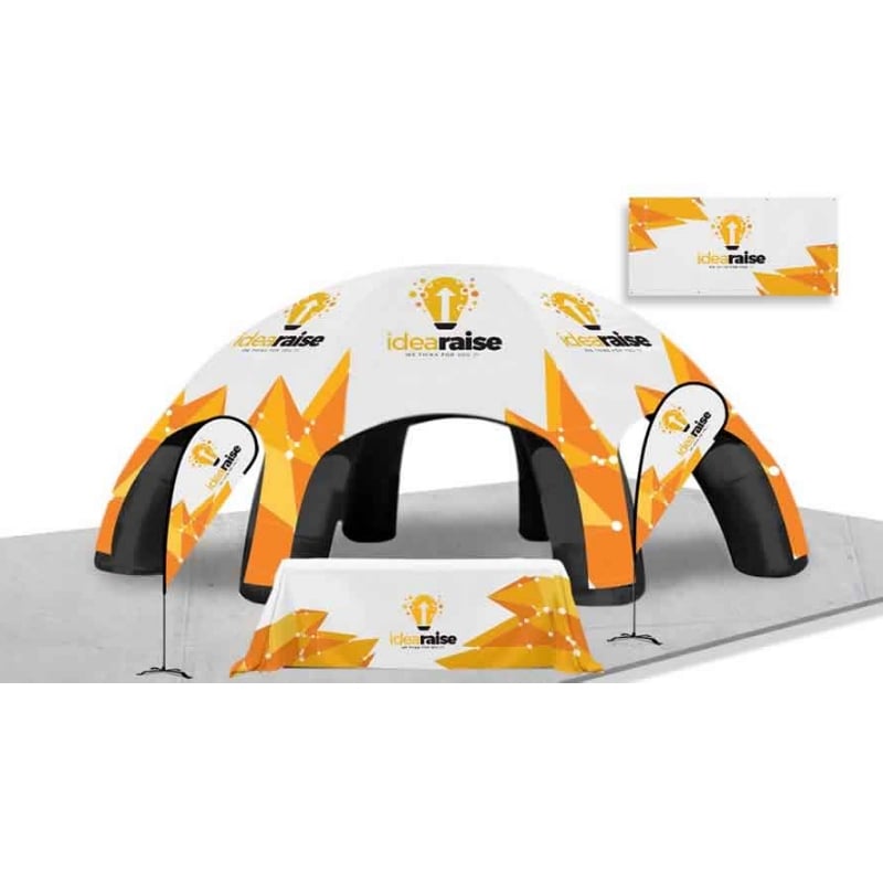 Outdoor Inflatable Tent with Banner Flag Event Booth
