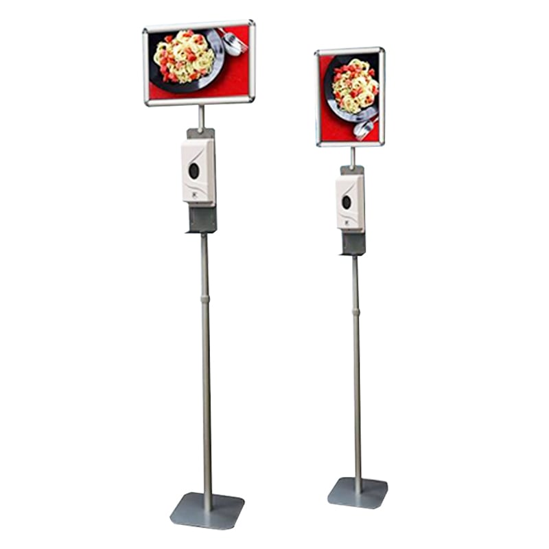 Touchless Hand Sanitizer Dispenser with Poster Stand