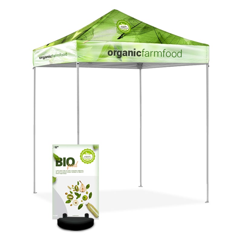 Custom Pop Up Tent with Display Banner Stand