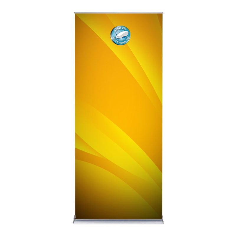 Yellow Retractable Banner from Above All Advertising