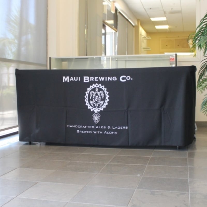 Trade Show Booth Table Throw & Cover