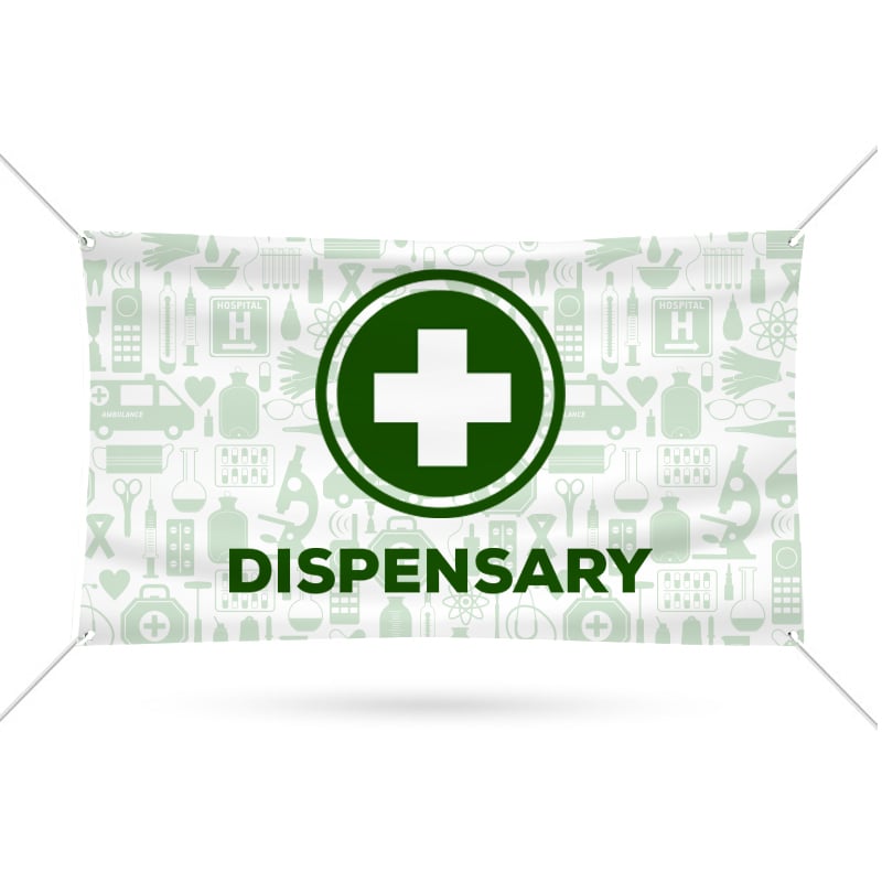 Dispensary - Pre Printed Product Line Up - White