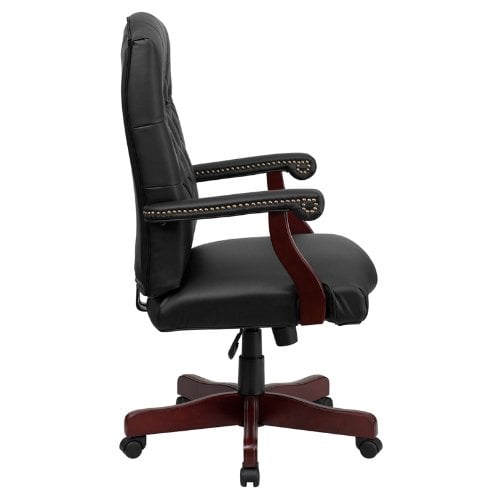 Office Chair, Martha Washington Leather Executive Swivel