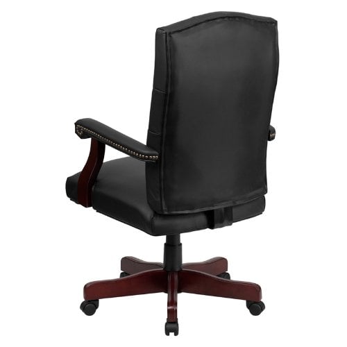 Office Chair, Martha Washington Leather Executive Swivel