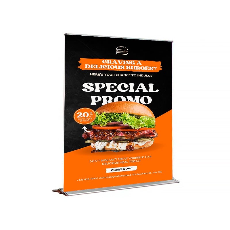 Monza™ Trak™ Retractable Banner Stand