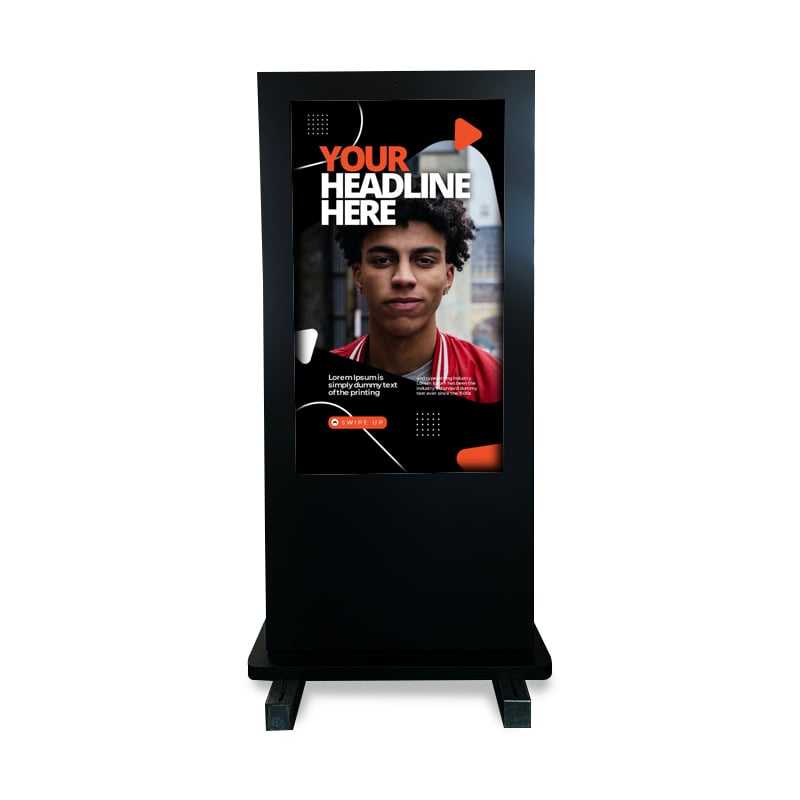 Outdoor Digital Touch Screen Kiosk 65 Inch