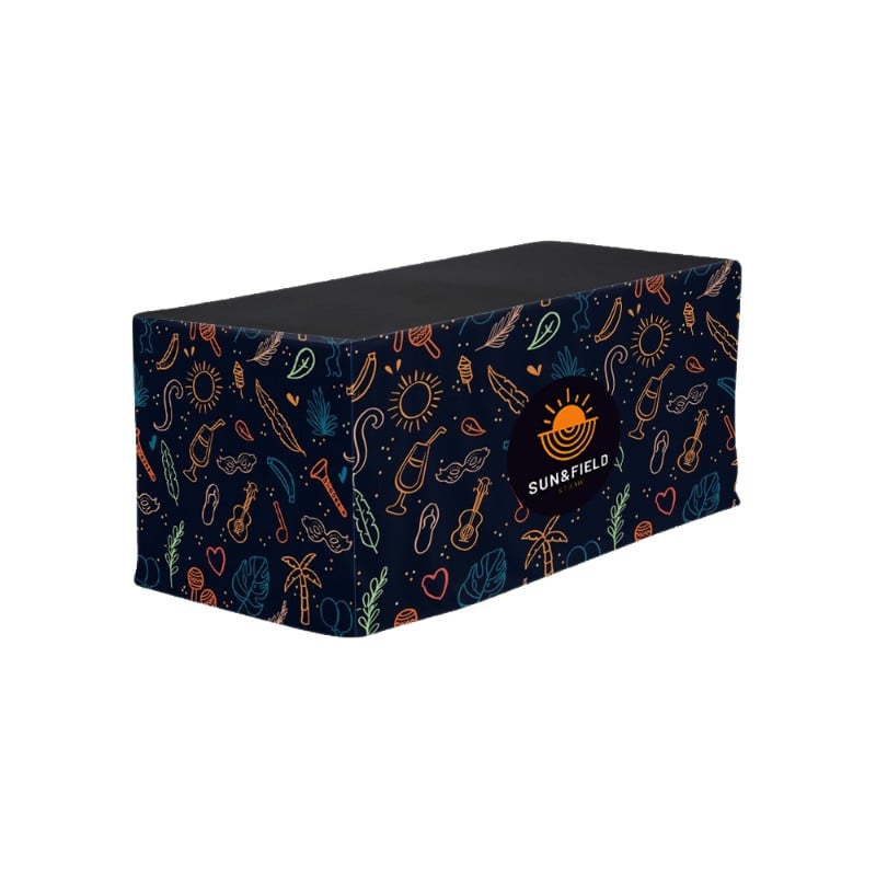 Custom Fitted Table Cover with Logo - Monza™ 