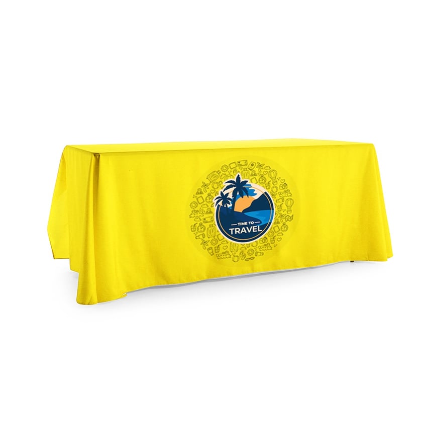 Branded Tablecloth for Trade Shows and Events – Monza™ Standard Polyester Tablecloth